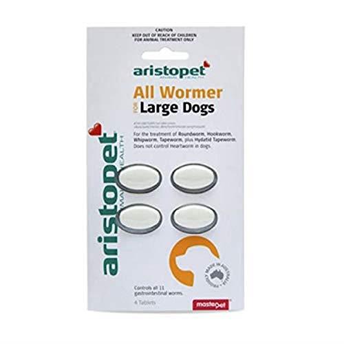 Aristopet All Wormer 4 Tablets for Large Dogs, 4 Count