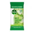 Dettol Multipurpose Antibacterial Disinfectant Surface Cleaning Wipes Crisp Apple 120 Pack