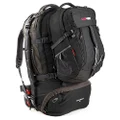 BlackWolf Cedar Breaks 55L Hiking Backpack + 25L Daypack - Black
