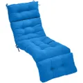 Amazon Basics Tufted Outdoor Lounger Patio Cushion - Blue