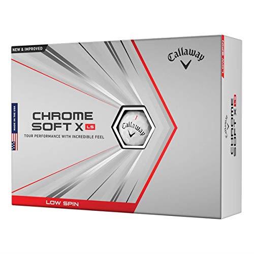 Callaway 2021 Chrome Soft X LS Golf Balls (One Dozen) White