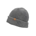 SEALSKINZ Bacton Waterproof Cold Weather Roll Cuff Beanie Grey, Grey, Large-X-Large