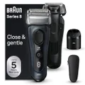 Braun Series 8, Electric Shaver with Precision Trimmer, 8563cc, Wet & Dry, Rechargeable, Cordless, Black
