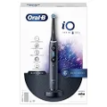 Oral-B iO8 Black Ultimate Clean Electric Toothbrush for Adults with Revolutionary Magnetic Technology, Colour Display, 1 Toothbrush Head, 1 Magnetic Pouch, 6 Cleaning Modes - Designed by Braun