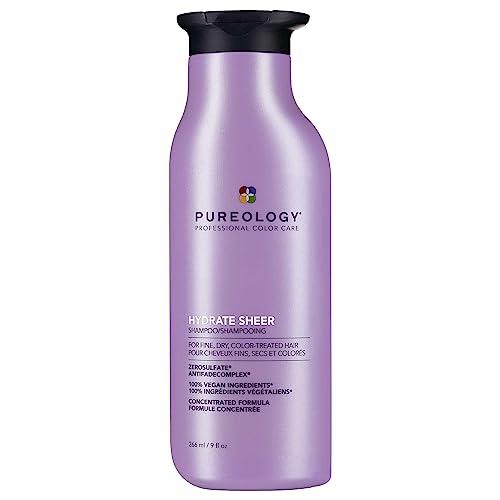 Pureology Hydrate Sheer Shampoo | For Fine, Dry, Colour-Treated Hair Vegan 266ml