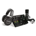M-Audio USB C Audio Interface, XLR Condenser Microphone and Studio Headphones for Recording, Podcasting, Streaming with HD Sound - AIR192x4VSPro