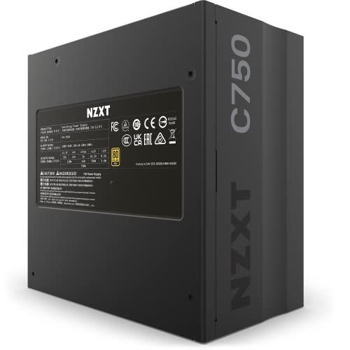 HyperX Nzxt C Series ATX 750W 80 Plus Gold V2 Fully Modular Power Supply, Black