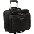 Heritage Travelware Vinyl Single Compartment 17.3, Black, Rolling Laptop Briefcase, Wheeled Business Case Carry-on