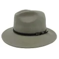 Jacaru Australia 1847 Outback Fedora Hat, Stone, XX-Large
