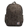 Carhartt 25L Classic Backpack, Durable Water-Resistant Pack with Laptop Sleeve, Duck Camo, One Size