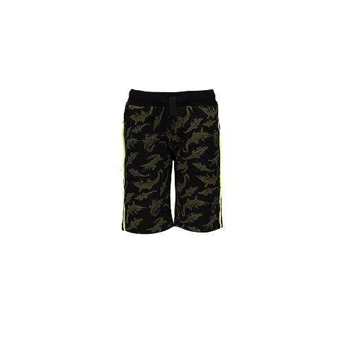 TYGO & Vito Boy's Organic Crocodile Sweat Shorts, Black, Size 9-10 Years