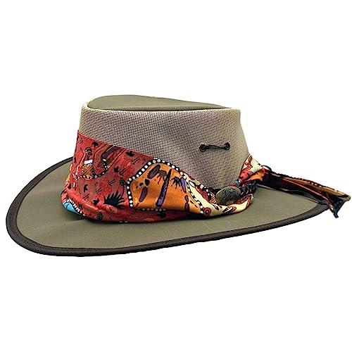 Jacaru Australia 0104A Ladies Camper Hat, Khaki, X-Large