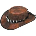 Jacaru Australia 1017 Outback Cane Toad Hat, Tan, Medium/Large
