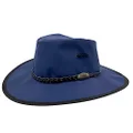 Jacaru Australia 0125 Parks Explorer Solid Wide Brim Hat, Navy, Small