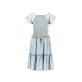 Like FLO Girl's Lightweight Denim Maxi Dress, Light Denim, Size 9 Years