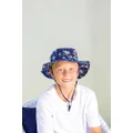 Sundaise Evan Wide Brim Palms Hat, 6-12 Years Size