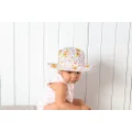 Sundaise Dixie Wide Brim Lady Bug Bucket Hat, 0-3 Years Size