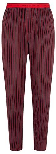 Calvin Klein Men's CK One Woven Sleep Pant, Osborne Stripe/Rustic Red, Large