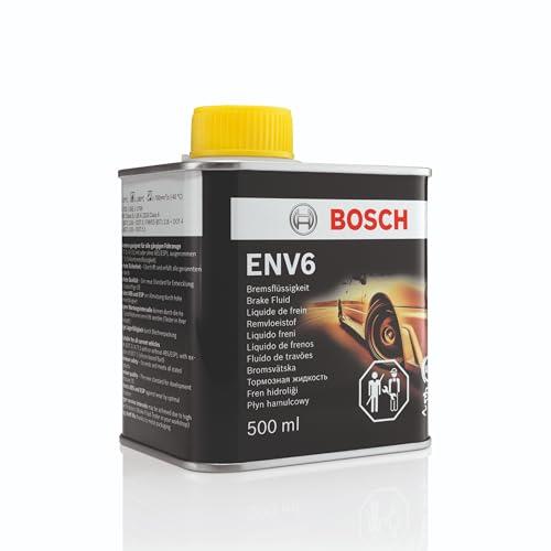 Bosch Brake Fluid ENV6, DOT 3, 4, and 5.1 Compatible, for Cars with or Without ABS/ESP, OE Quality, 500ml