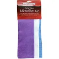MOTHERS Total Care Microfibre Towel Kit, Purple, 40cm x 40cm
