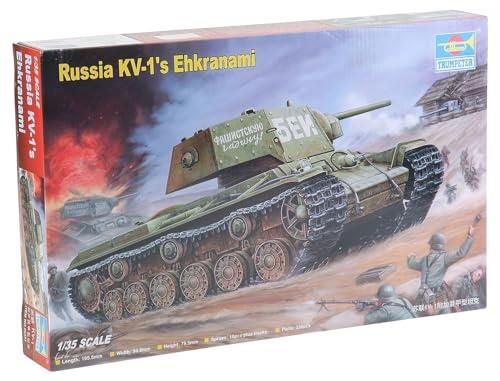 Trumpeter 1/35 Russian KV-1 Ehkranami Tank Model Kit