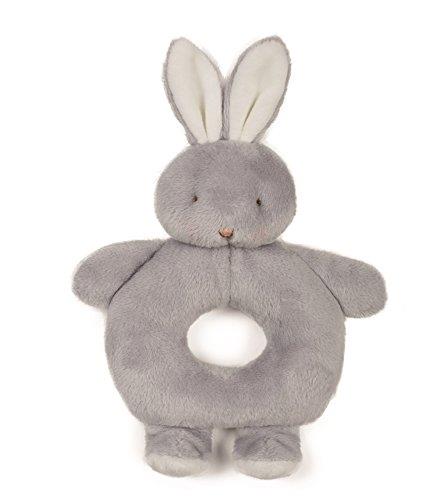 Bunnies by the Bay - Ring Rattle Grady Bunny Stuffed Plush Toy, 15 x 14 x 5cm
