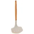 Wiltshire EAT Smart 2 in 1 Turner and Slicer, Non-Stick cookware Safe Spatula, Wooden Handle Kitchen Utensil, Heat Resistant Slotted Turner (Colour: Brown, Cream)