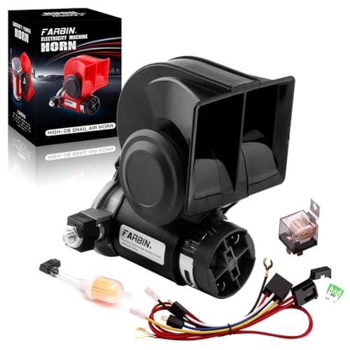 FARBIN Train Horn for Truck 12v 150db Loud Car Horn Snail Air Horn with Relay Harness for Any Vehicles