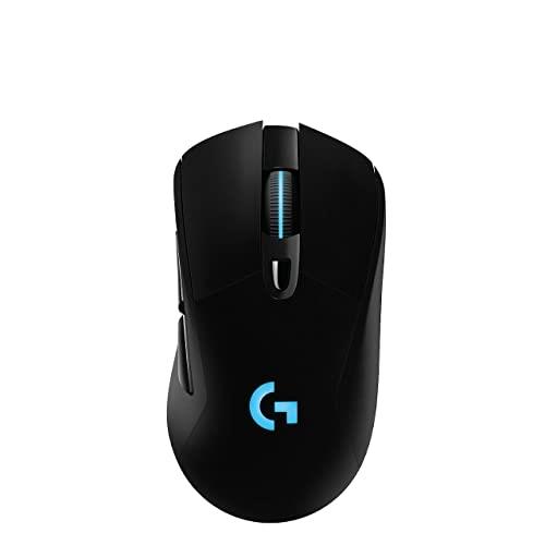 Logitech G703 Lightspeed Wireless Gaming Mouse, Black