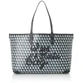 Anya Hindmarch 149877 I am a Plastic Bag Tote Small Motif in Recycled Canvas Women's Charcoal, charcoal, Free Size
