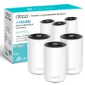 TP-Link Deco XE75 Mesh WLAN Set (3 Pack), Wi-Fi 6E AXE5400 Tri-Band Router & Repeater, 3 x Gigabit Ports for Each Unit, Recommended for Houses with 4-7 Bedrooms, Comprehensive Youth Protection, WPA3