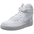 Nike Youth Air Force 1 High Boys Basketball Shoes (7 White)