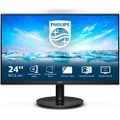 PHILIPS 1920 x 1080 Resolution LCD Monitor, 23.8-Inch Black