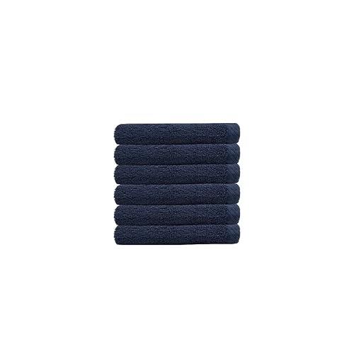 Chateau 6pack Face Washer 33x33cm Navy