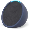 Echo Pop | Full sound compact Wi-Fi and Bluetooth smart speaker with Alexa | Charcoal and a Made For Amazon Sleeve for Echo Pop (2023 release), Blue