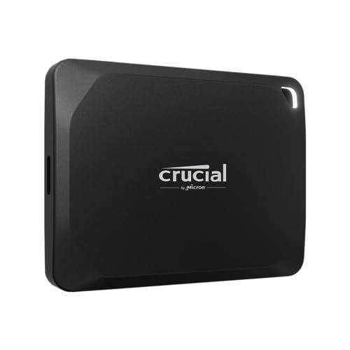 Crucial X10 Pro 4TB USB-C External Portable SSD with 2100MB/s Speed for PC MAC PS5 Xbox Android iPad Pro, Black