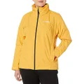 adidas Women's Terrex Multi Rain.Rdy 2-Layer Rain Jacket (Plus Size), Preloved Yellow, 3X