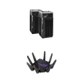 ASUS ZenWiFi Pro XT12 (2 Pack) - AX11000 Wi-Fi Mesh System & ROG Rapture GT-AX11000 Pro Tri-Band WiFi 6 Extendable Gaming Router