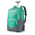 High Sierra Freewheel Pro Wheeled Backpack with 360 Degree Reflectivity, Aquamarine, 21.60 x 10 x 15.60 inches, Rolling (138584-5403)
