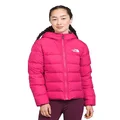 The North Face Girl's Reversible North Down Hooded Jacket, Mr. Pink, Small