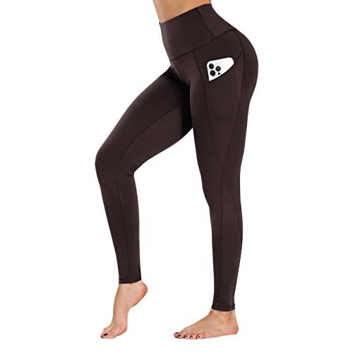 Gayhay High Waist Yoga Pants with Pockets for Women - Tummy Control Workout Running 4 Way Stretch Capri Yoga Leggings