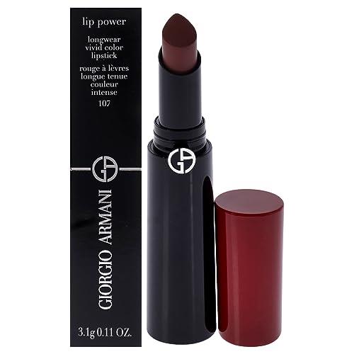 Giorgio Armani Lip Power Longwear Vivid Color Lipstick - 107 Sensual For Women 0.11 oz Lipstick
