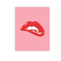 Sexy Lips - Wall Decor Poster Prints - Trendy Fine Art Display (Rose/Red, 11x14 Unframed)