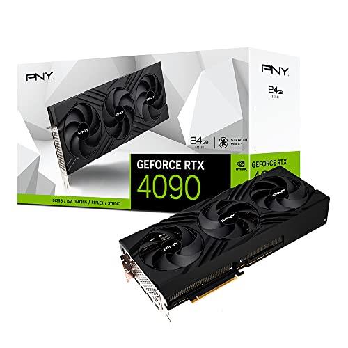 PNY nVidia Geforce RTX 4090 24GB Verto Triple Fan DLSS 3-4th Generation Tensor Cores Graphics Cards
