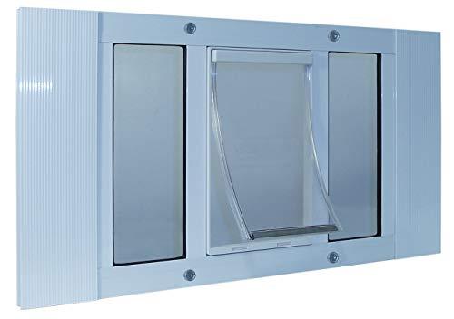 Ideal Pet Products 33SWDM Aluminum Sash Window Pet Door, Medium/7" x 11.25", White