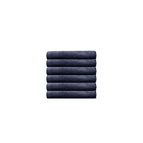 Elvire Face Washer 6 Pack Navy