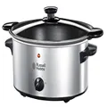 Russell Hobbs 22740-56 Slow Cooker @ Home, Crock Pot, Electric Slow Cooker, 3 Temperature Settings, 3.5l, Stainless Steel/Black