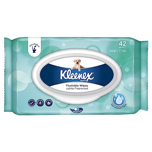 Kleenex Flushable Fresh Wipes Lightly Fragranced 42 Wipes
