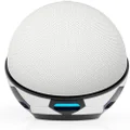 Echo Dot (5th Gen, 2022 Release) in Glacier White bundle with Made for Amazon Football Stand