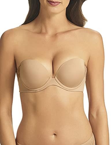 Finelines Women's Refined Superboost Strapless Push Up Bra, Nude, 12 34A US